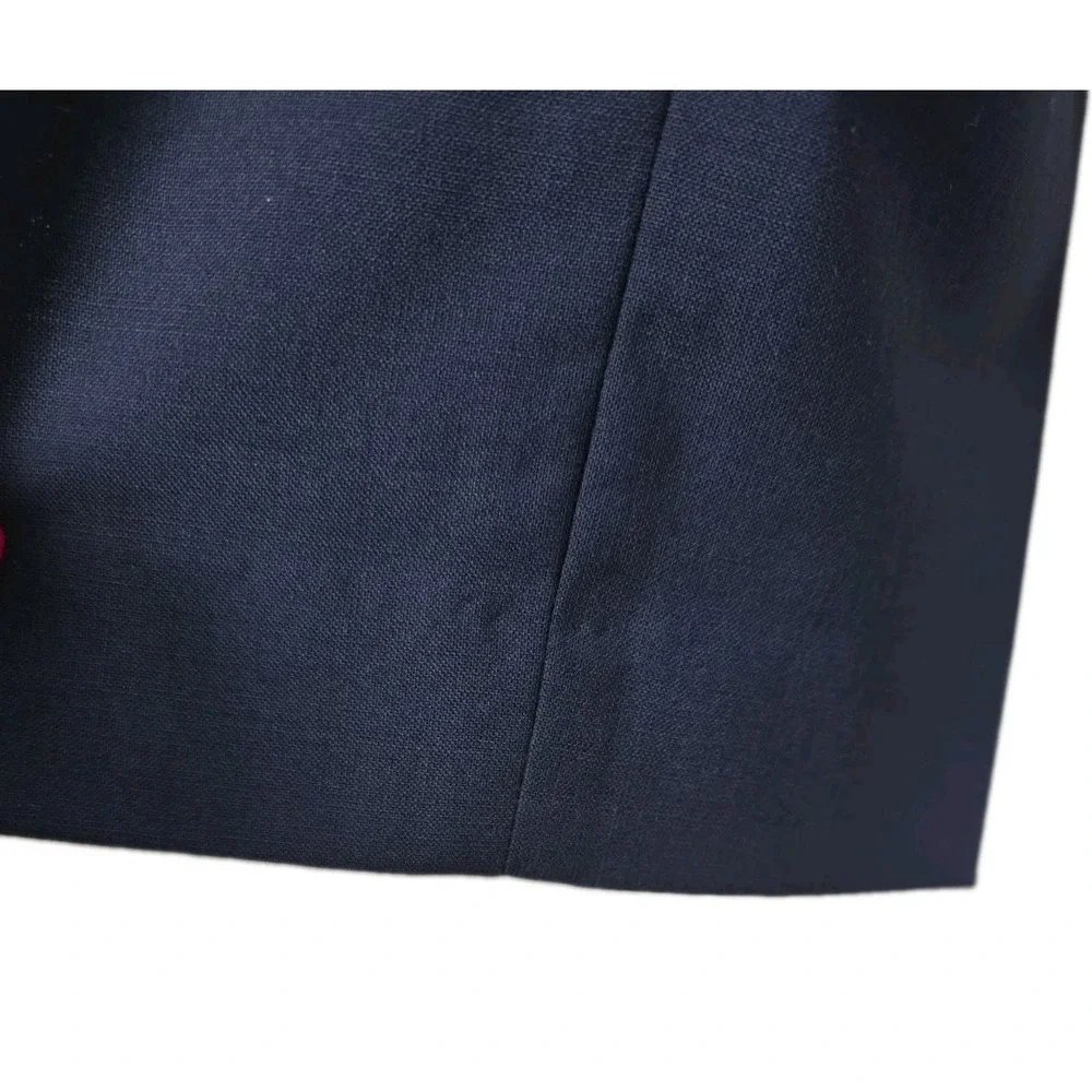Louis Vuitton Rare Uniforms Mens Navy Slim HEMMED Trousers Size EU 44/US 28